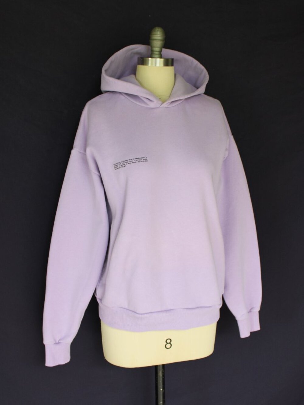 PANGAIA 365 Cotton hoodie sweatshirt jumper orchid lavender streetwear $205 M - Picture 8 of 12